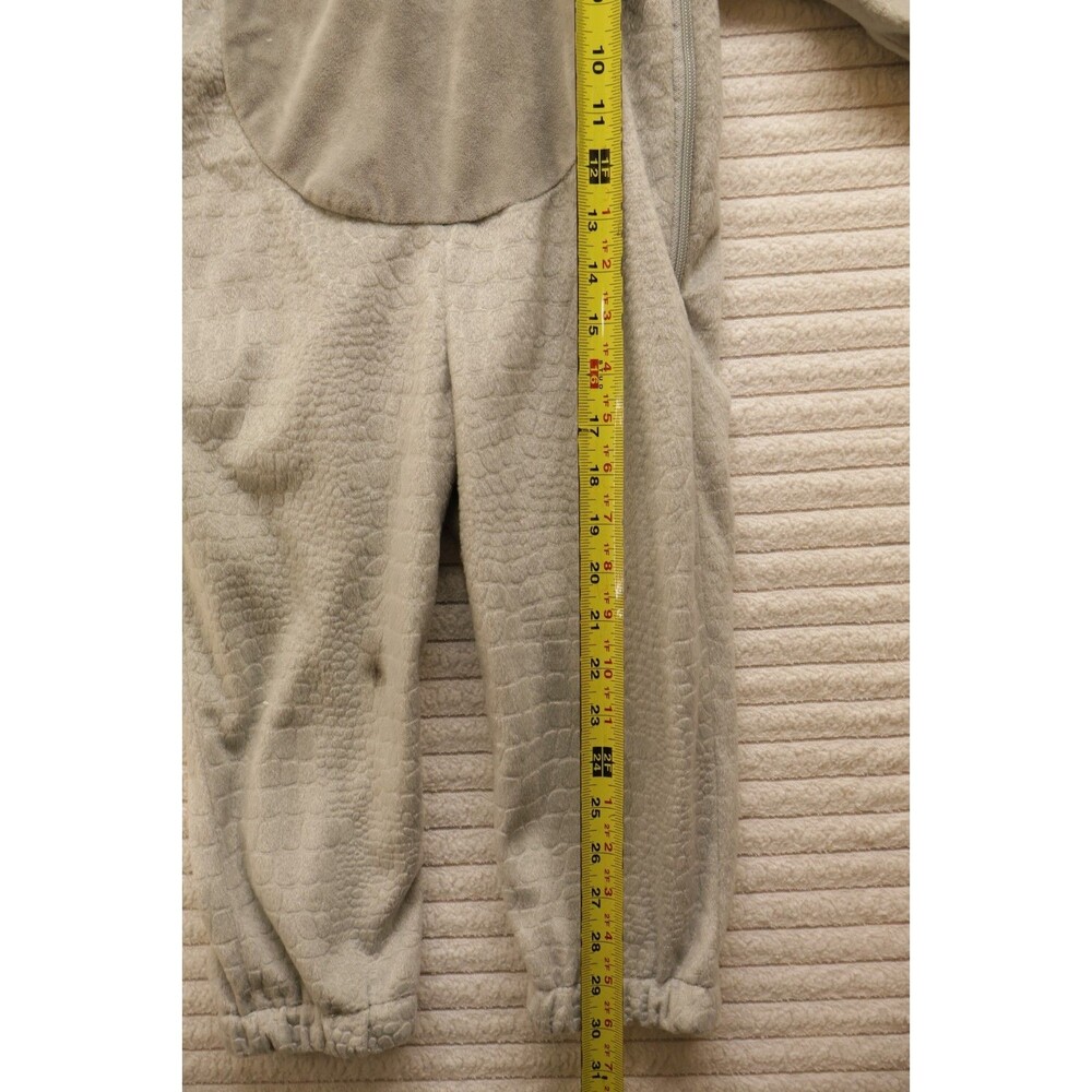 Hyde and EEK Boutique Toddler Rhino Costume Gray Plush Jumpsuit 18-24 Months - Picture 5 of 7